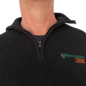 Preview: Marine Troyer Baumwolle schwarz, Brust einseitig mit Firmenlogo bestickt Preview: Marine Troyer Baumwolle schwarz, Brust einseitig mit Firmenlogo bestickt