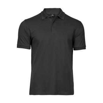 Herren LUXURY STRETCH Polo mit Firmenlogo bestickt