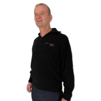 Preview: Marine Troyer Baumwolle schwarz, Brust einseitig mit Firmenlogo bestickt Preview: Marine Troyer Baumwolle schwarz, Brust einseitig mit Firmenlogo bestickt