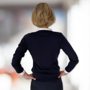 Marine Troyer Baumwolle schwarz, Brust einseitig mit Firmenlogo bestickt