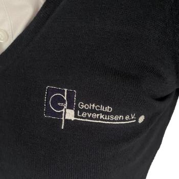 Preview: Marine Troyer Baumwolle schwarz, Brust einseitig mit Firmenlogo bestickt