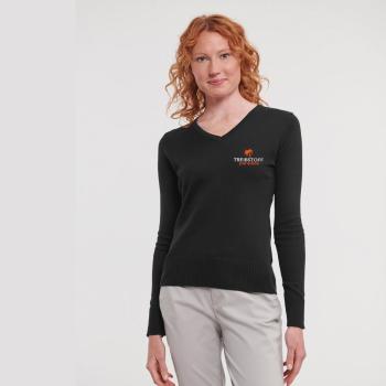 Marine Troyer Baumwolle schwarz, Brust einseitig mit Firmenlogo bestickt