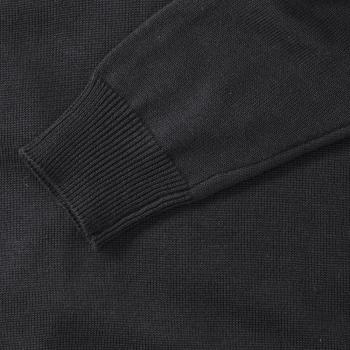 Marine Troyer Baumwolle schwarz, Brust einseitig mit Firmenlogo bestickt