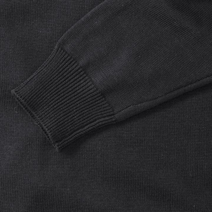 Marine Troyer Baumwolle schwarz, Brust einseitig mit Firmenlogo bestickt