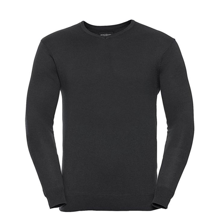 Marine Troyer Baumwolle schwarz, Brust einseitig mit Firmenlogo bestickt