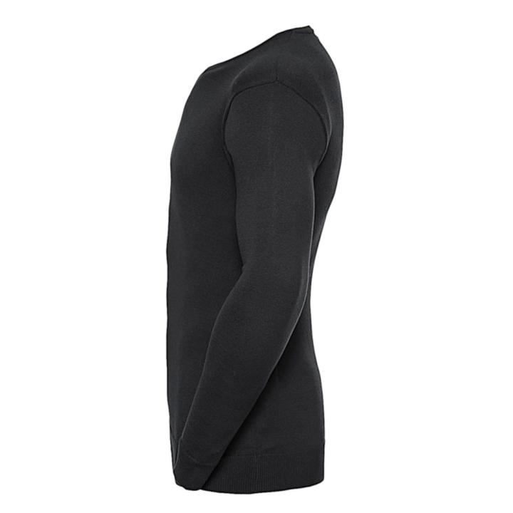 Marine Troyer Baumwolle schwarz, Brust einseitig mit Firmenlogo bestickt